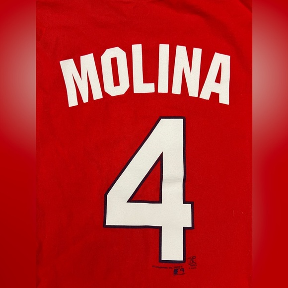 St. Louis Cardinals Yadier Molina Bundle MLB Men’s Large Shirt Baseball & Cards! - Picture 5 of 6